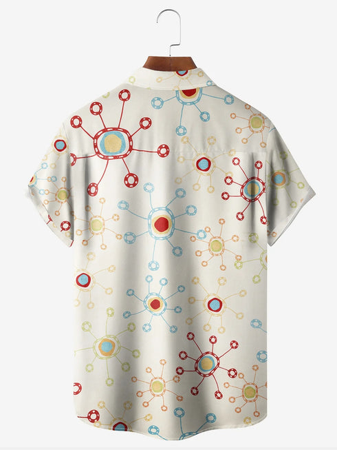 Men's Christmas Funny Graphic Short Sleeve Hawaiian Shirt